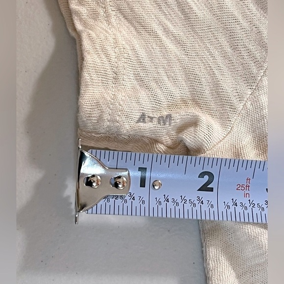 ATM Anthony Thomas Melillo Slub Jersey V-Neck, Coral Stone/ Powder, Size XS/S - Picture 6 of 13